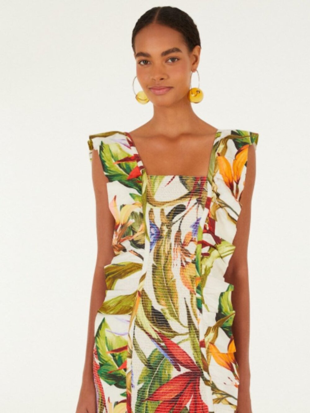 FARM Rio - NWT - Sand Florart Mini Dress - XS